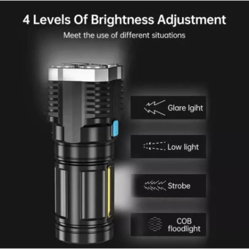 Tool Case Kit 46 Pieces Latch Wrench + Tatica Flashlight Led Powerful Multifunction 5 in 1 Rechargeable Usb
