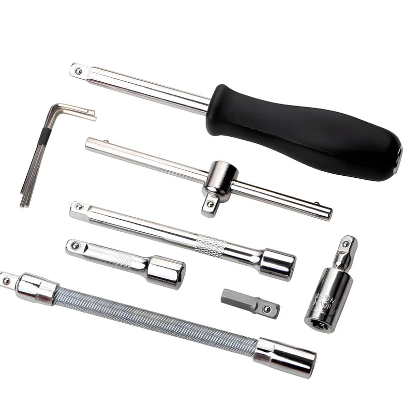 Tool Case Kit 46 Pieces Latch Wrench + Tatica Flashlight Led Powerful Multifunction 5 in 1 Rechargeable Usb